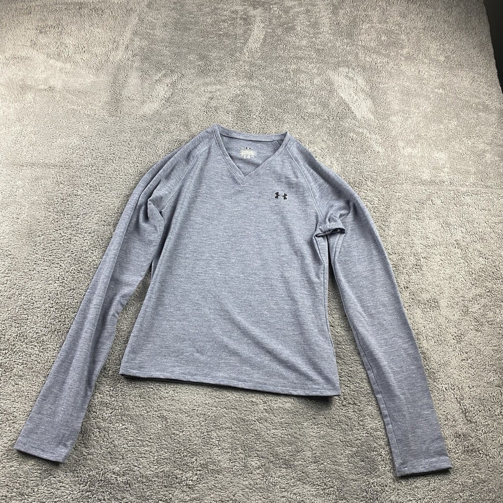 Under Armour Athletic‎ Shirt Long Sleeve Womens XS Gray